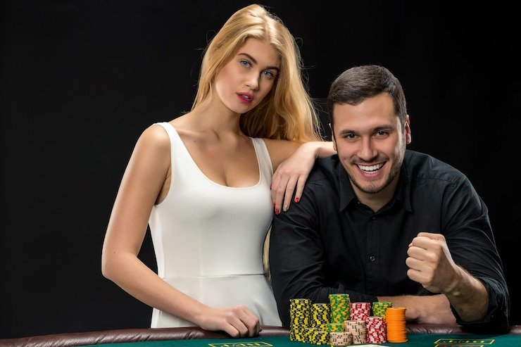 Casino-style entertainment panel with privacy and budget reminders